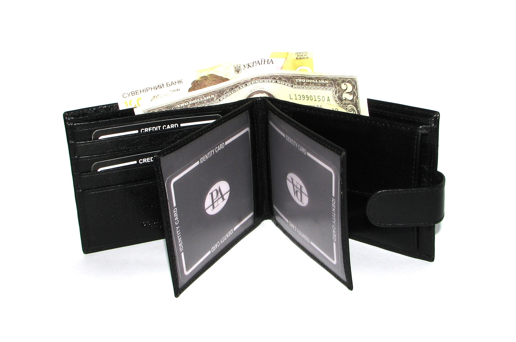 Кошелек мужской Pierre Andreus PW-012L-BTU BLACK Кошелек мужской Pierre Andreus PW-012L-BTU BLACK